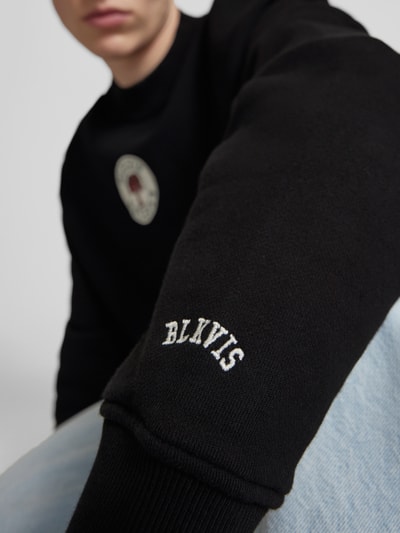 BLKVIS Sweatshirt met labelbadge, model 'SOURCE' Zwart - 3