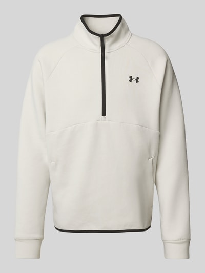 Under Armour Sweatshirt mit Stehkragen und Reißverschluss Weiss 2
