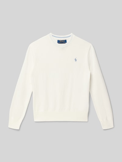 Polo Ralph Lauren Teens Regular Fit Pullover aus reiner Baumwolle Ecru 1