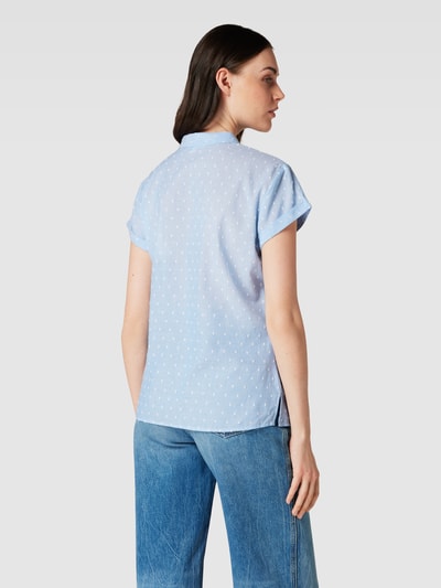 Jake*s Casual Overhemdblouse met all-over motief Bleu - 5