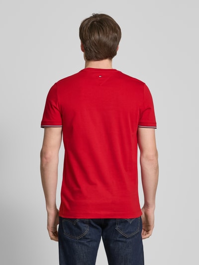 Tommy Hilfiger T-Shirt mit Label-Print Rot 5