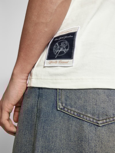 CHAMPION T-shirt met labeldetail Ecru - 3