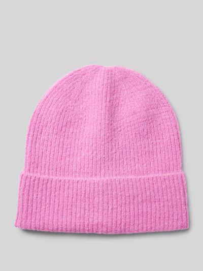 ICHI Beanie mit Strukturmuster Modell 'IAIVO' Pink 1