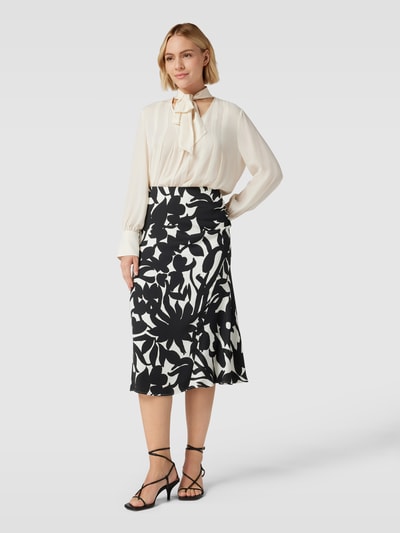 Weekend Max Mara Midirok met all-over-motief, model 'AUGUSTA' Zwart - 1