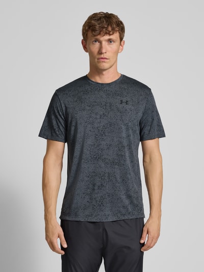 Under Armour Regular fit T-shirt met logoprint, model 'Tech' Grafiet - 4