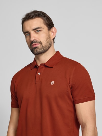 MCNEAL Poloshirt mit Label-Stitching Dunkelrot 3