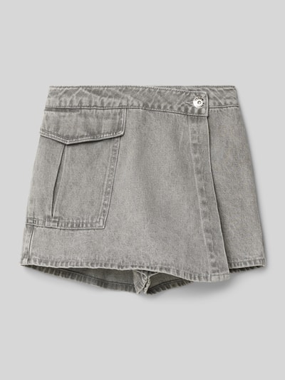 Garcia Shorts in Wickel-Optik Mittelgrau Melange 1