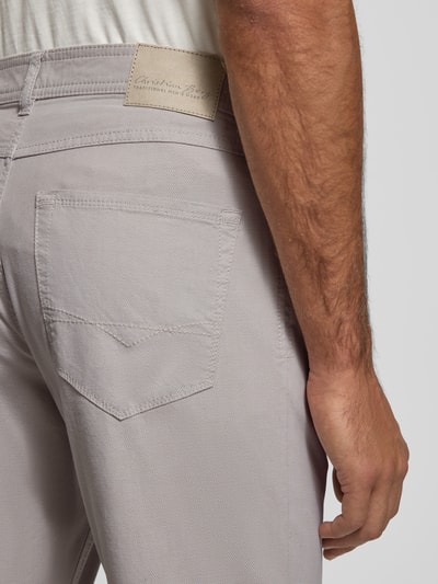 Christian Berg Men Stoffen broek met 5-pocketmodel Lichtbruin - 3