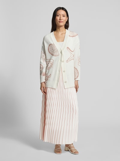 Marc Cain Maxirock mit elastischem Bund Offwhite 1