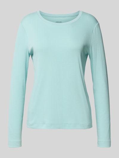 Marc Cain Shirt met lange mouwen en geribde ronde hals Mintgroen - 2