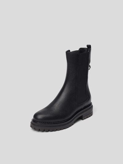 Sergio Rossi Chelsea Boots aus Leder Schwarz 2