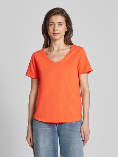 s.Oliver RED LABEL T-shirt met V-hals Koraal - 4