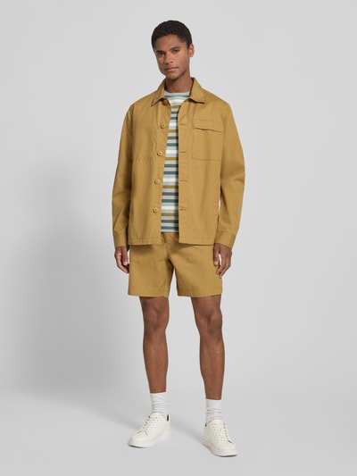 Barbour Regular fit chino-shorts van puur katoen model 'SHERBURN' Zand - 1
