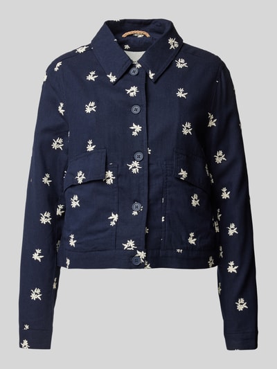 Pepe Jeans Jack met platte kraag, model 'GEORGINA' Marineblauw - 2