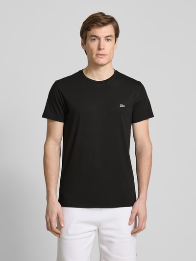 Lacoste T-Shirt mit Rundhalsausschnitt Black 4