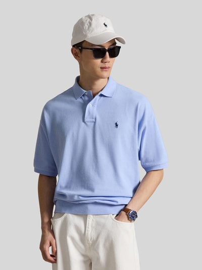 Polo Ralph Lauren Loose Fit Poloshirt aus reiner Baumwolle Bleu 4