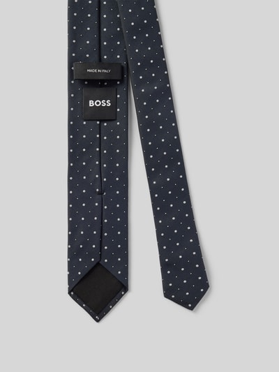 BOSS Krawatte aus Seiden-Mix Modell 'H-Tie 6 CM-262' Marine 2