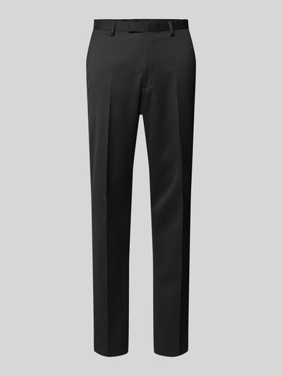 MCNEAL Regular fit stoffen broek van satijn Zwart - 2