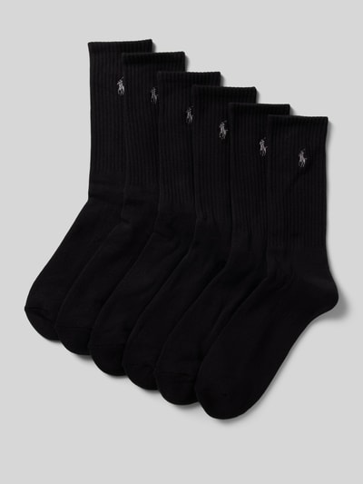 Polo Ralph Lauren Underwear Socken mit Logo-Stitching im 6er-Pack Black 1