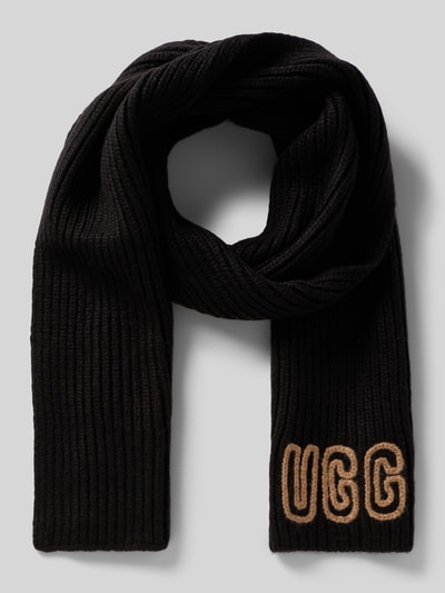 UGG Sjaal met labeldetail Zwart - 1