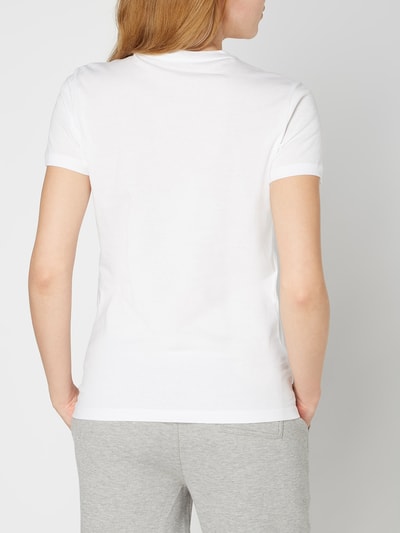 Tommy Hilfiger T-Shirt aus Organic Cotton mit Logo-Stickerei Weiss 5