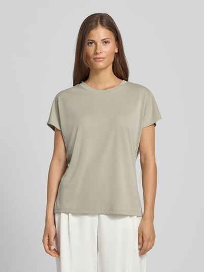 Jake*s Collection Regular Fit T-Shirt mit Rundhalsausschnitt Kitt 4