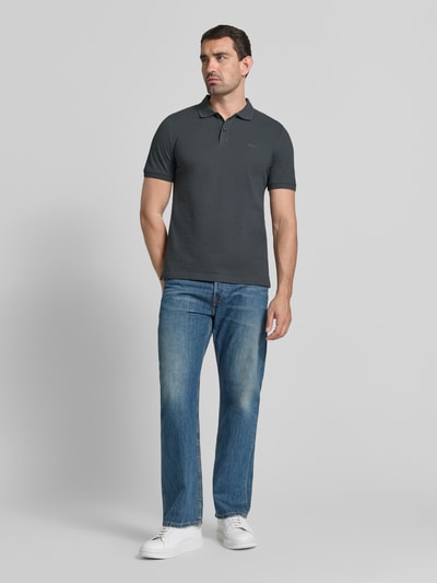 s.Oliver RED LABEL Koszulka polo z czystej bawełny o kroju regular fit Antracytowy 1