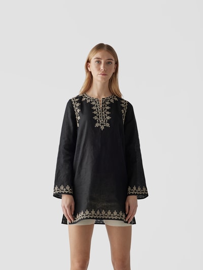 Tory Burch Tunika mit Häkel-Details Schwarz 4