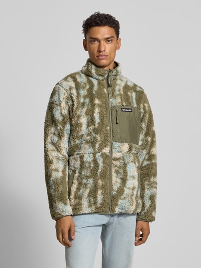 COLUMBIA Fleecejacke mit Stehkragen Oliv 4