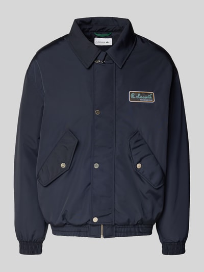 Lacoste Regular Fit Bomberjacke mit Umlegekragen Dunkelblau 2