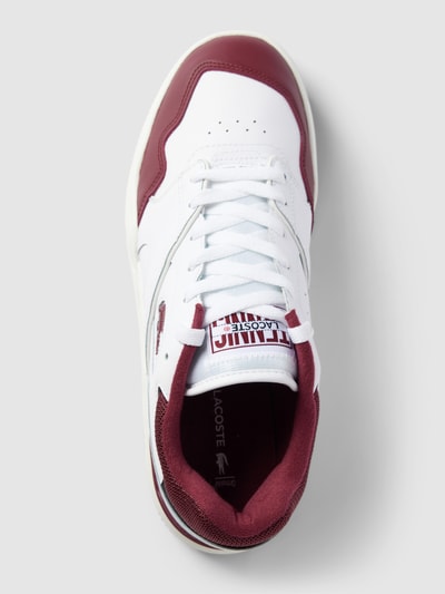 Lacoste Sneaker aus echtem Leder in Two-Tone-Machart Bordeaux 3