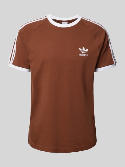 adidas Originals T-shirt z wyhaftowanym logo Jasnoniebieski 1