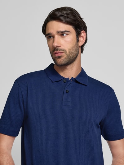 Marc O'Polo Koszulka polo o kroju regular fit z mieszanki bawełny Królewski niebieski 3