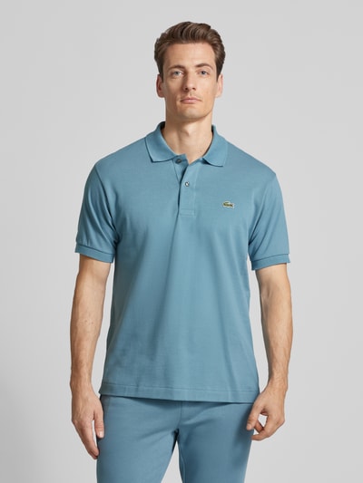 Lacoste Regular Fit Poloshirt mit Label-Patch Modell 'CORE PIQUE' Rauchblau 4