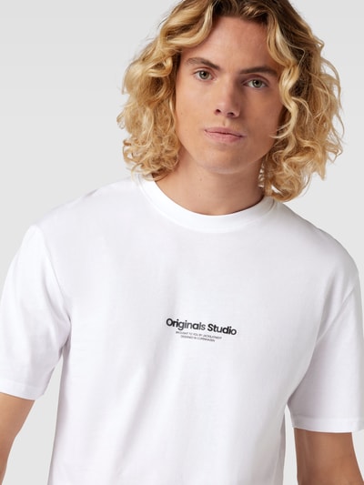 Jack & Jones T-shirt met ronde hals, model 'JORVESTERBRO' Wit - 3