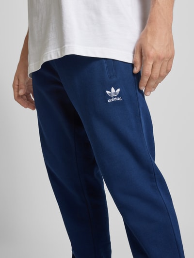 adidas Originals Sweatpants met elastische band en logostitching Marineblauw - 3