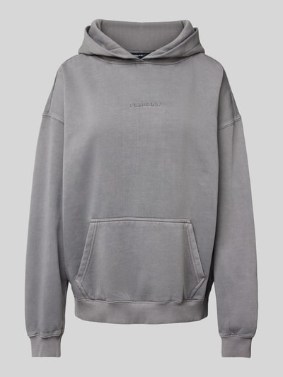 Pegador Oversized Hoodie mit Label-Stitching Modell 'CLARITA' Anthrazit 2