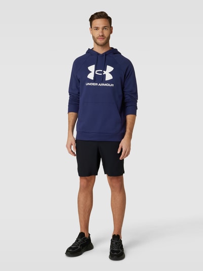 Under Armour Hoodie met labelprint Marineblauw - 1