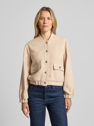 JOOP! Jack met opstaande kraag en knoopsluiting, model 'JEWEL' Beige - 4