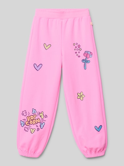 BILLIEBLUSH Regular Fit Sweatpants mit Statement-Prints Pink 1