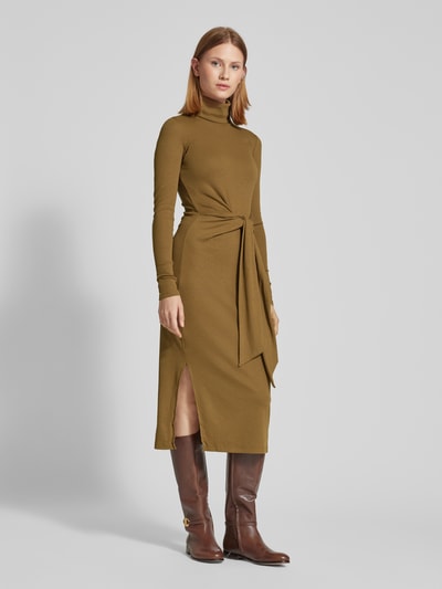 Lauren Ralph Lauren Sukienka midi z golfem model ‘VAUREEN’ Camel 1