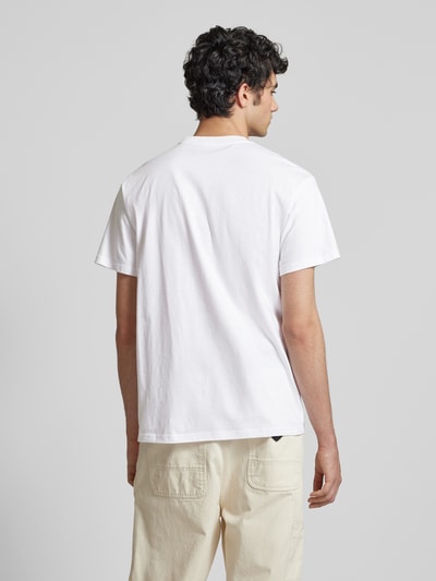 Carhartt Work In Progress T-Shirt mit Logo-Print Modell 'JAVA' Weiss 5