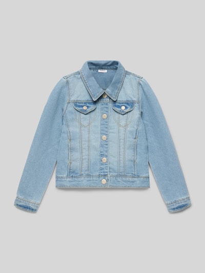 Name It Jeansjacke mit Umlegekragen Modell 'STAR' Hellblau 1