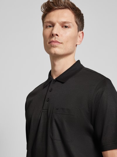 Christian Berg Men Regular Fit Poloshirt mit Brusttasche Black 3