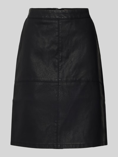 Soyaconcept Knielange rok met naadritssluiting, model 'Gunilla' Zwart - 2