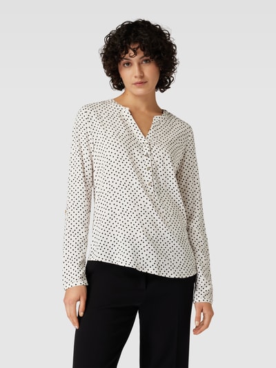 Montego Blouseshirt met all-over motief Offwhite - 4