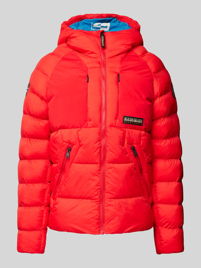 Napapijri Steppjacke mit Kapuze Modell 'MOESA' Rot 2