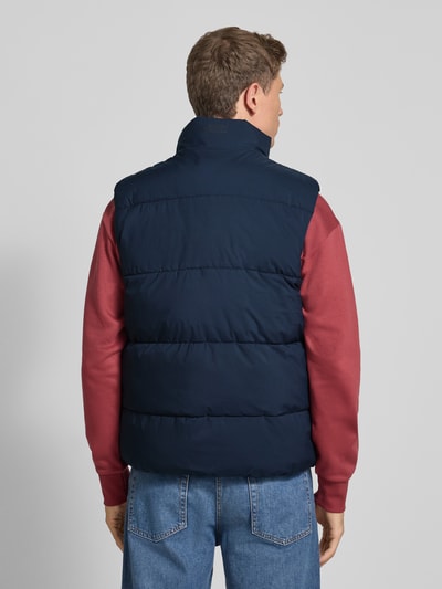 Tom Tailor Denim Regular fit outdoorvest met opstaande kraag Donkerblauw - 5