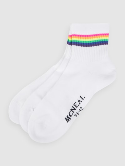 MCNEAL Socken mit Stretch-Anteil im 3er-Pack Weiss 1