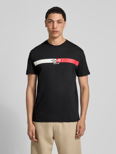 Tommy Jeans Regular Fit T-Shirt aus reiner Baumwolle  Black 4